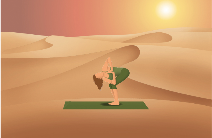 Pocket Yoga App Desert Background